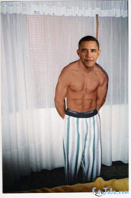 ФотоЖаба на официальный Портрет Барака Обамы - фото 17